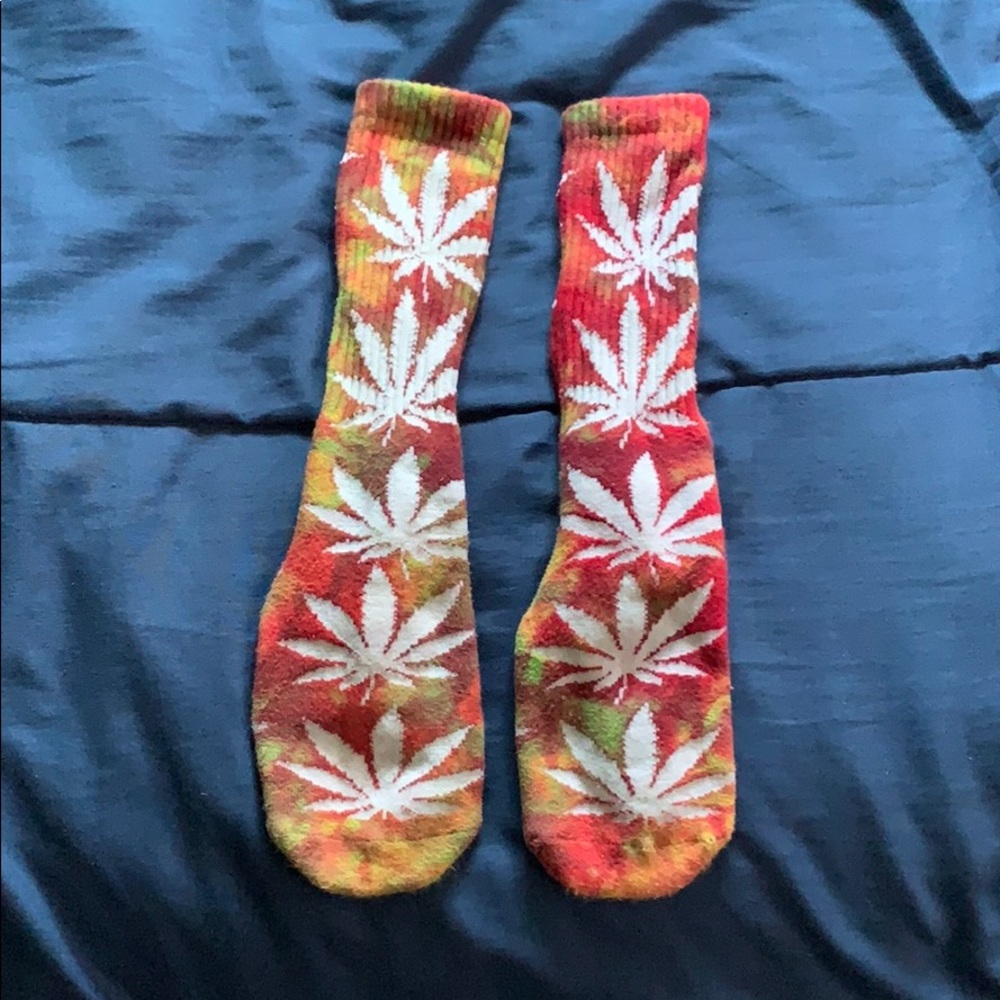 Tie dye HUF socks